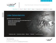Tablet Screenshot of lubex-galwanotechnika.pl